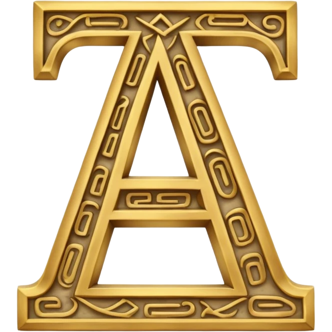 English letter and hieroglyph emoji