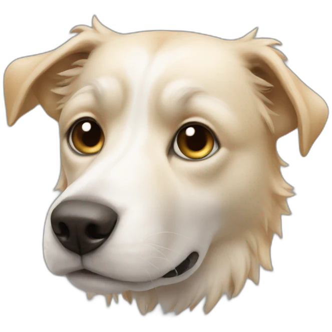 Un chien sur un chat emoji