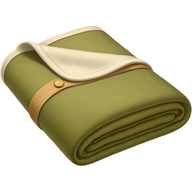Light olive folded blanket  emoji