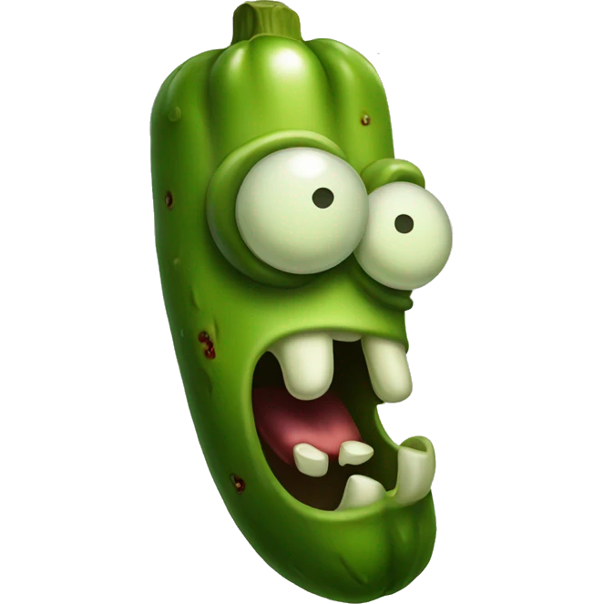 Zombie pickle emoji