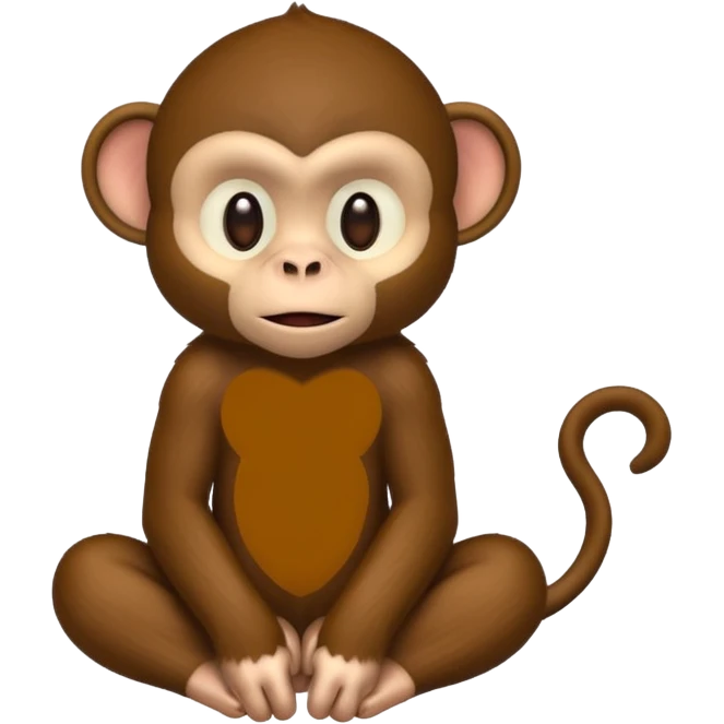 Dark monkey emoji