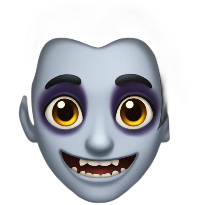 Goth vampire emoji