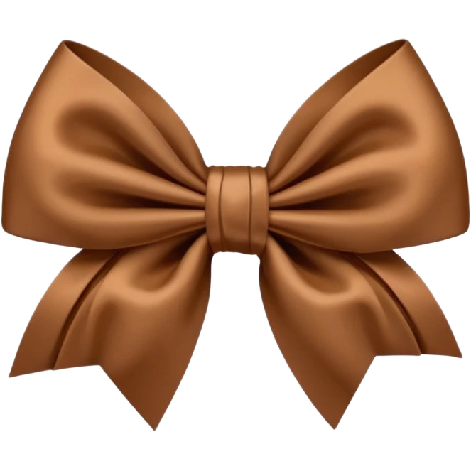 Moño café  emoji