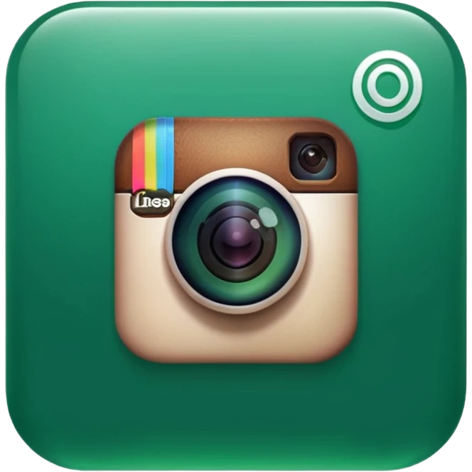 Instagram green verified logo emoji