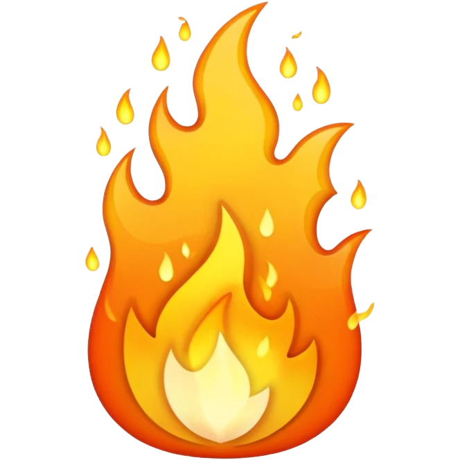 glitter fire emoji