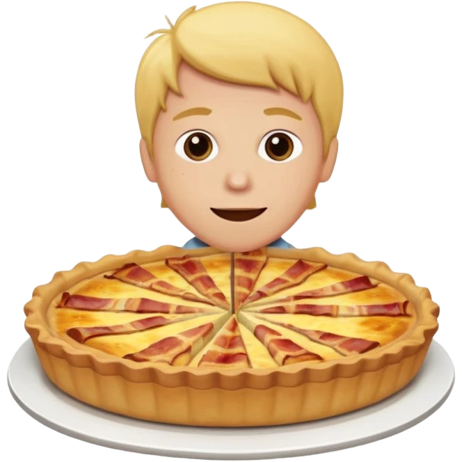 Eating quiche Lorraine emoji