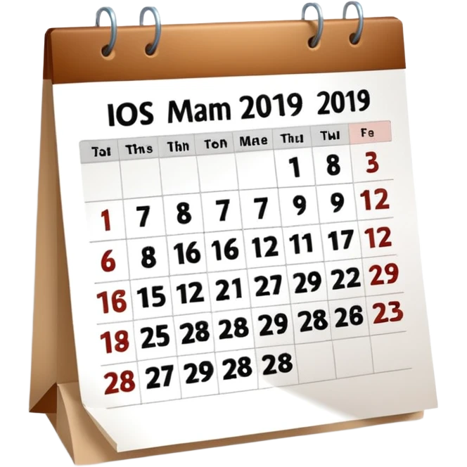 Calendar emoji