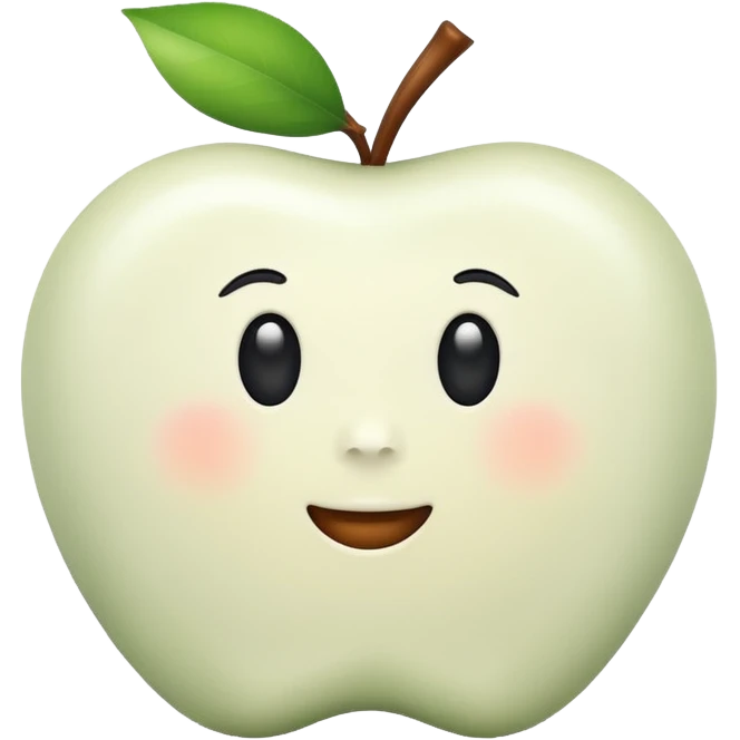 white apple emoji