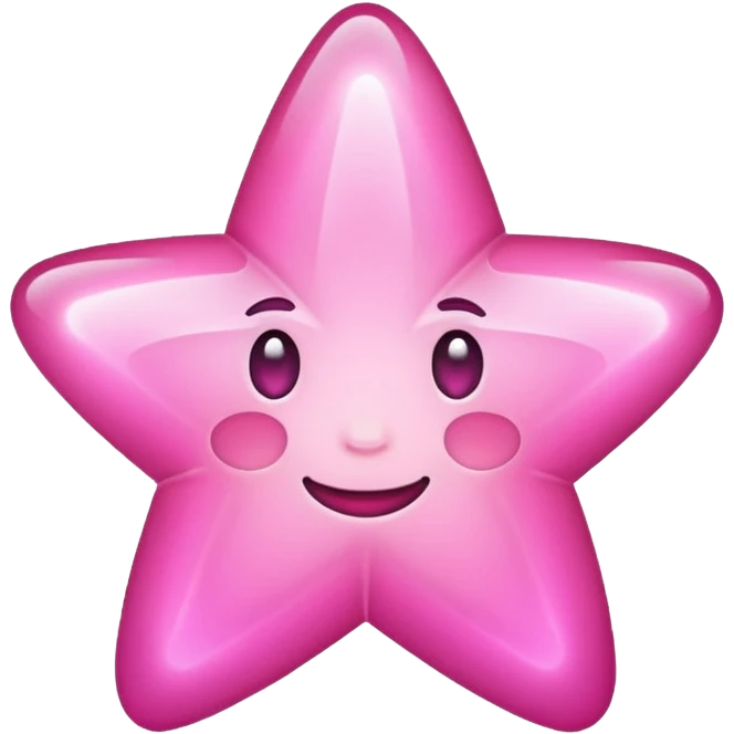 Star glowing in pink  emoji