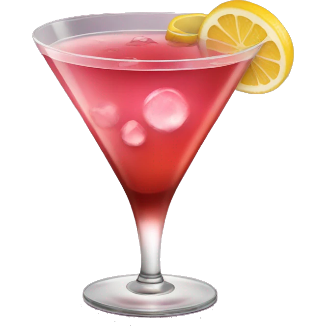 Cosmopolitan cocktail emoji