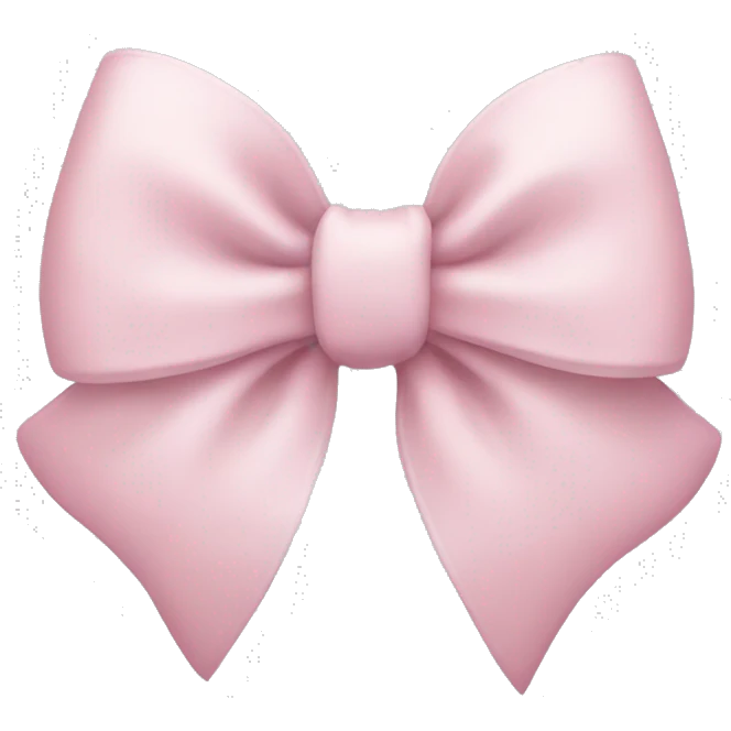 Light pink bow emoji