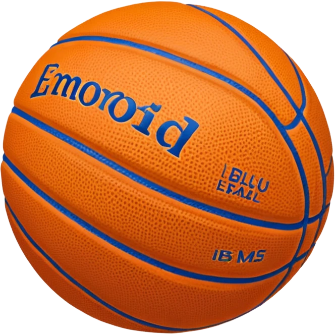 blue basketball ball emoji