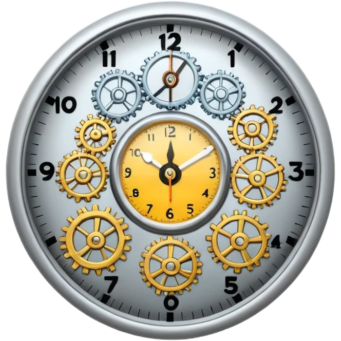 clock with frequency emoji