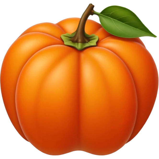 persimmon emoji
