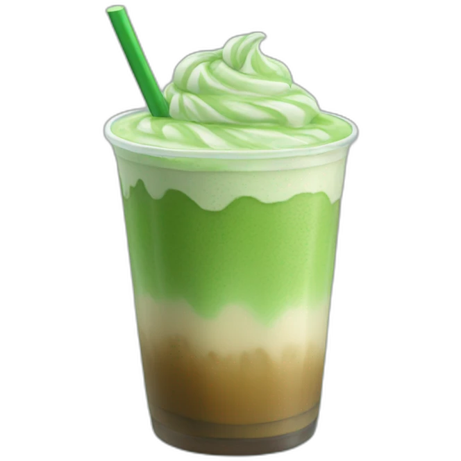 iced matcha latte emoji