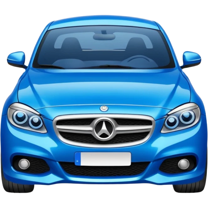 blue casual car  emoji