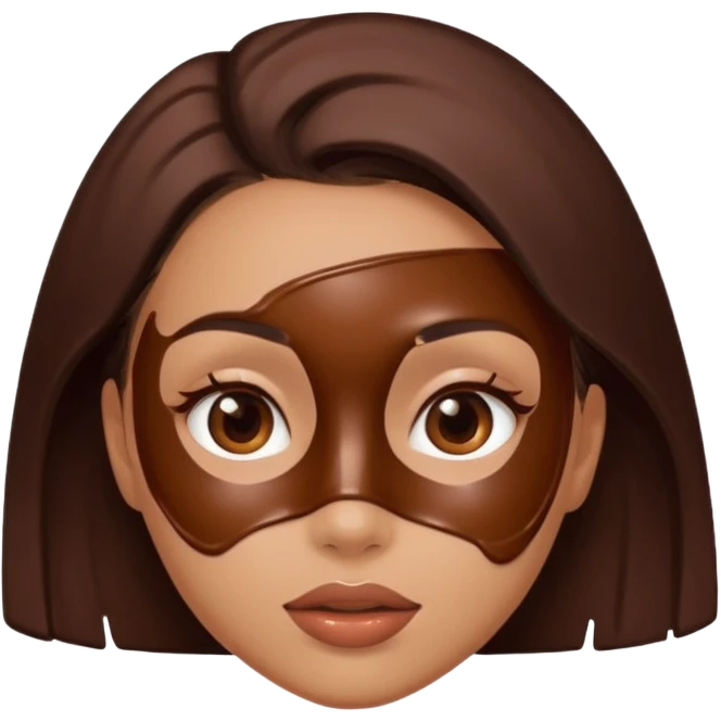 chocolate facial girl emoji