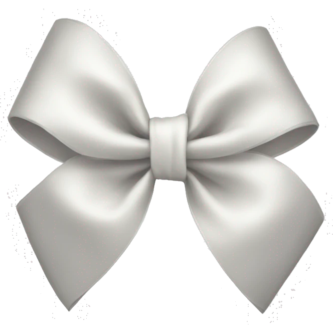 white bow emoji