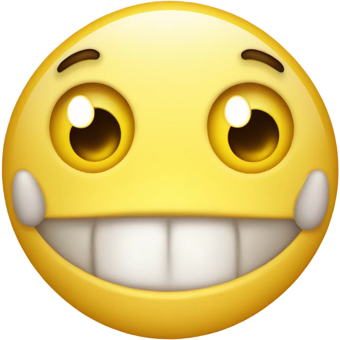 standard yellow emoji face with eyes wide open, tongue out with saliva ...