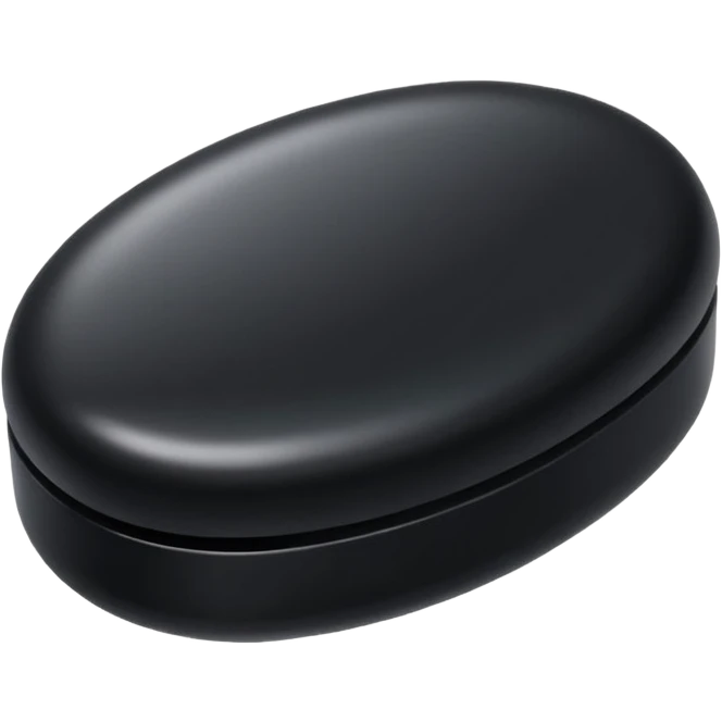A black pill emoji