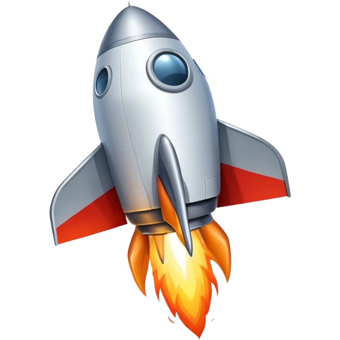 rocketship going down emoji