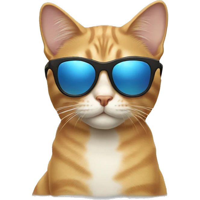 Cat with sunglasses emoji