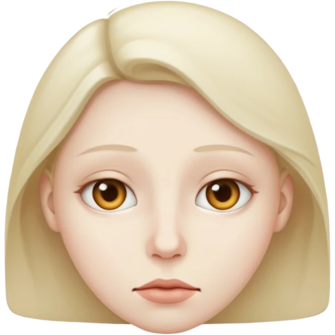 Silent face emoji