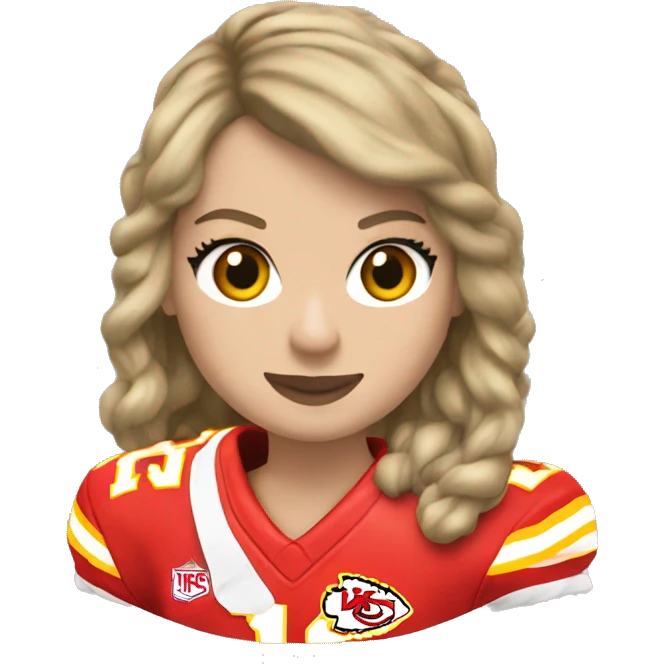 taylor swift playing for the chiefs emoji