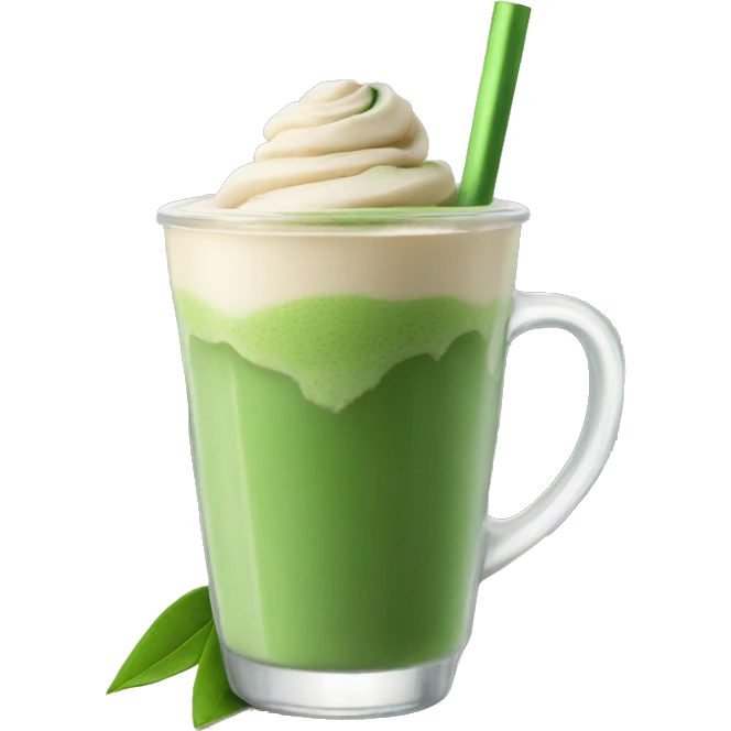 ice matcha latte emoji
