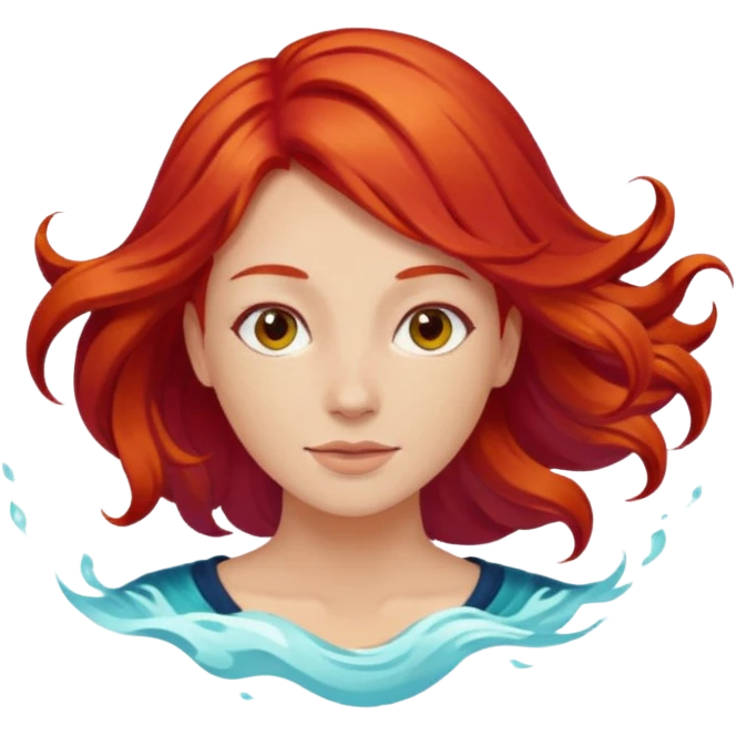 red hair emoji