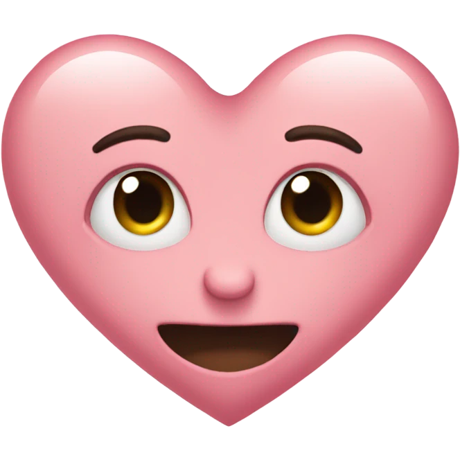 Light pink heart  emoji