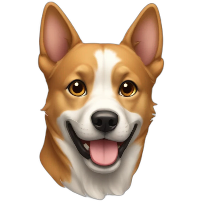 Chien joue avec chat emoji