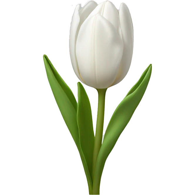 white tulips  emoji