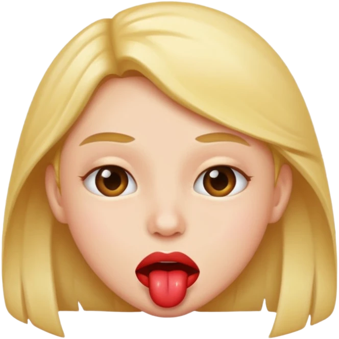 Biting lip  emoji