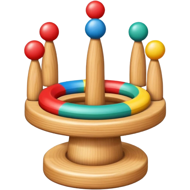 Ring toss carnival game emoji