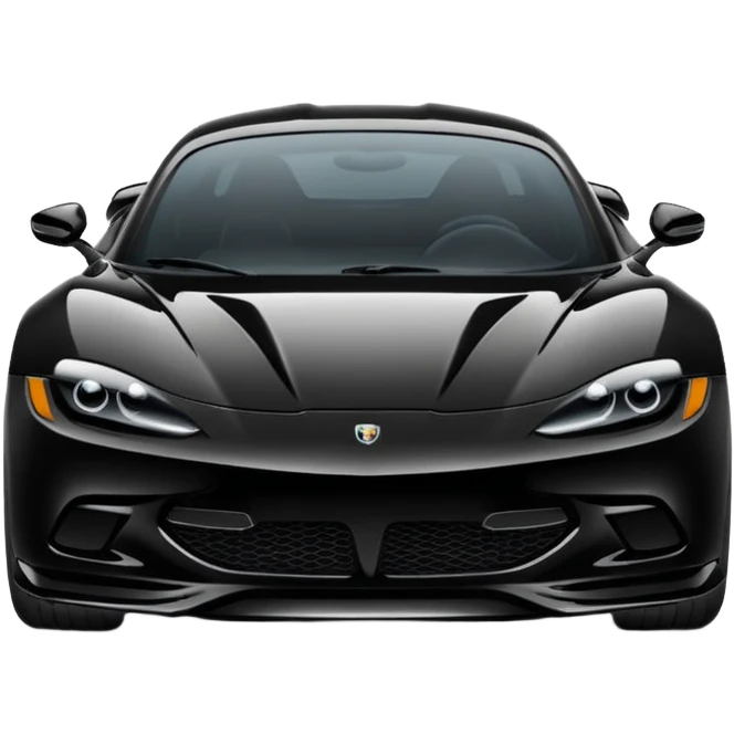 black sport car emoji