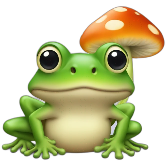 Grenouille champignon emoji