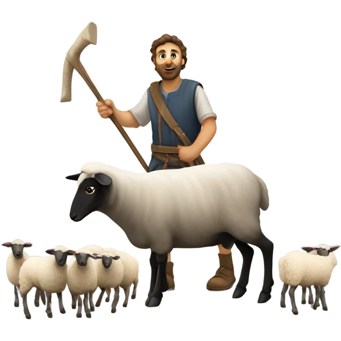 Shepherd of the sheeple emoji