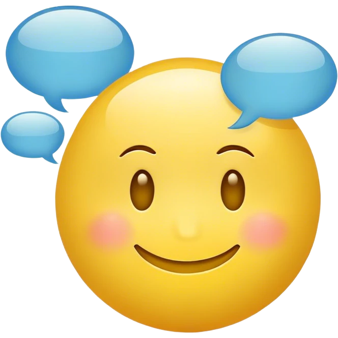 Smiley face thinking with thought bubbles  emoji