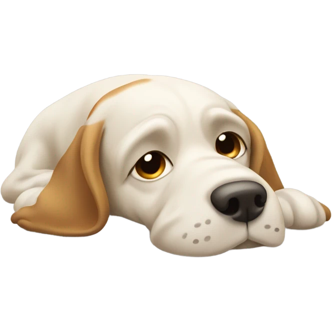 Sick dog emoji