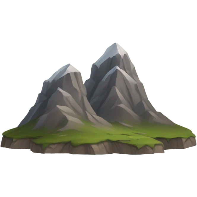 Two mountains emoji
