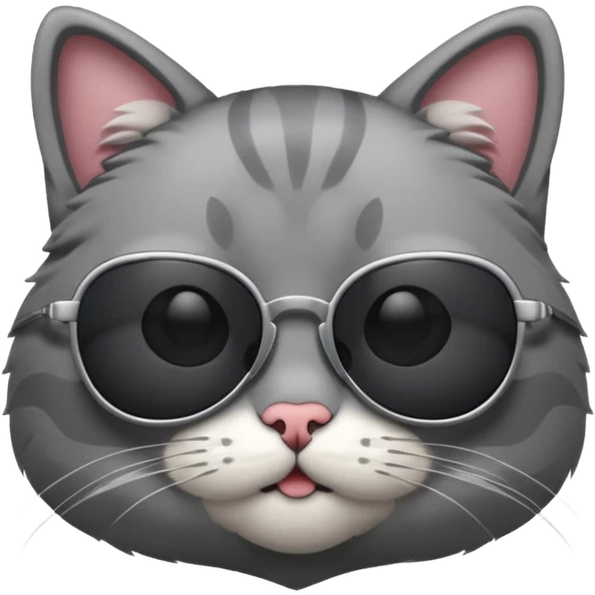 Cat wearing sunglasses emoji
