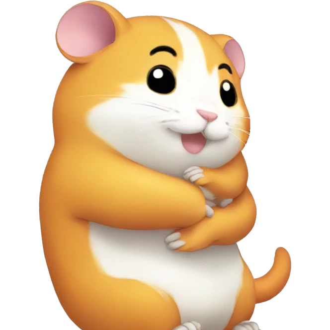 Hamtaro hug emoji