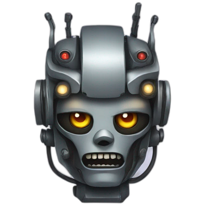 evil robot emoji