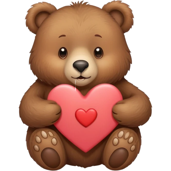 bear with a heart-shaped card that says Mom emoji