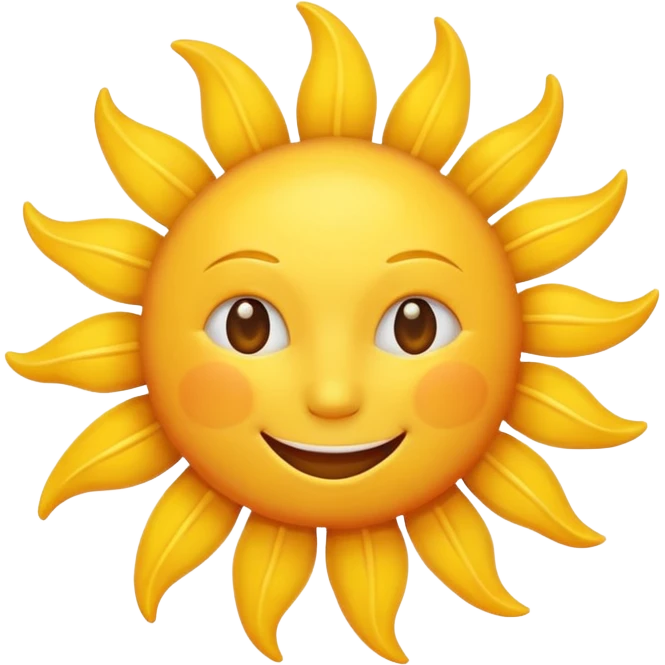 smiling sun emoji