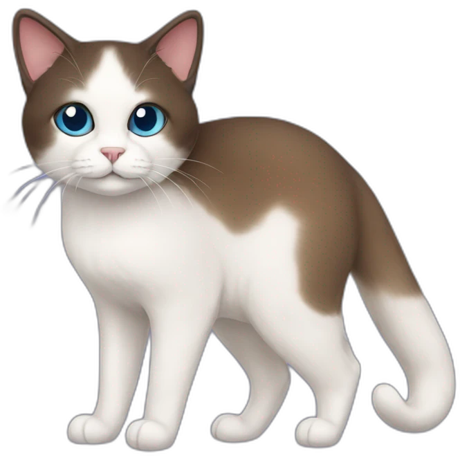 Snowshoe cat emoji