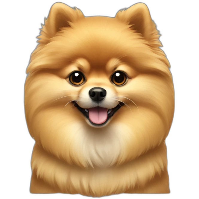 Gold Pomeranian emoji