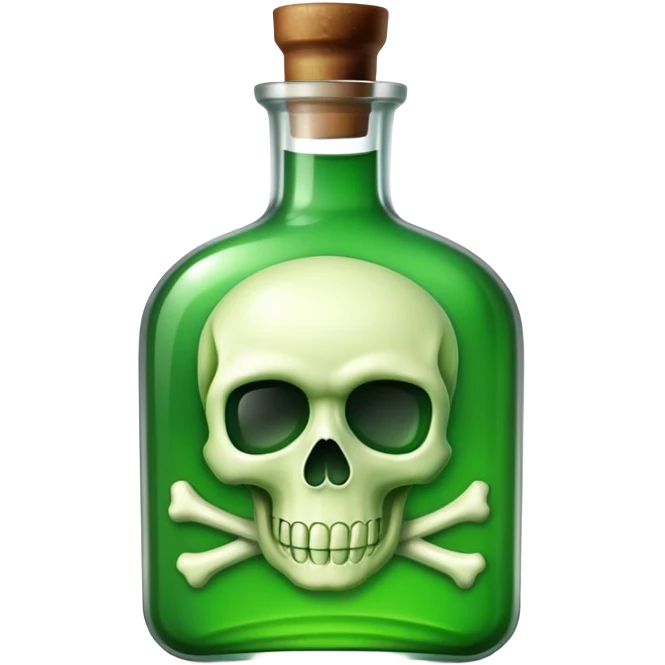poison bottle with skull and crossbones emoji