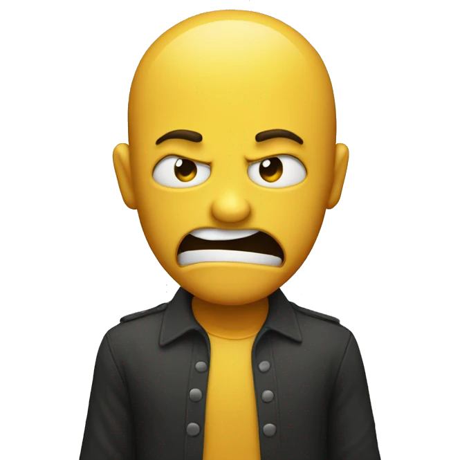 emoji strangling itself emoji